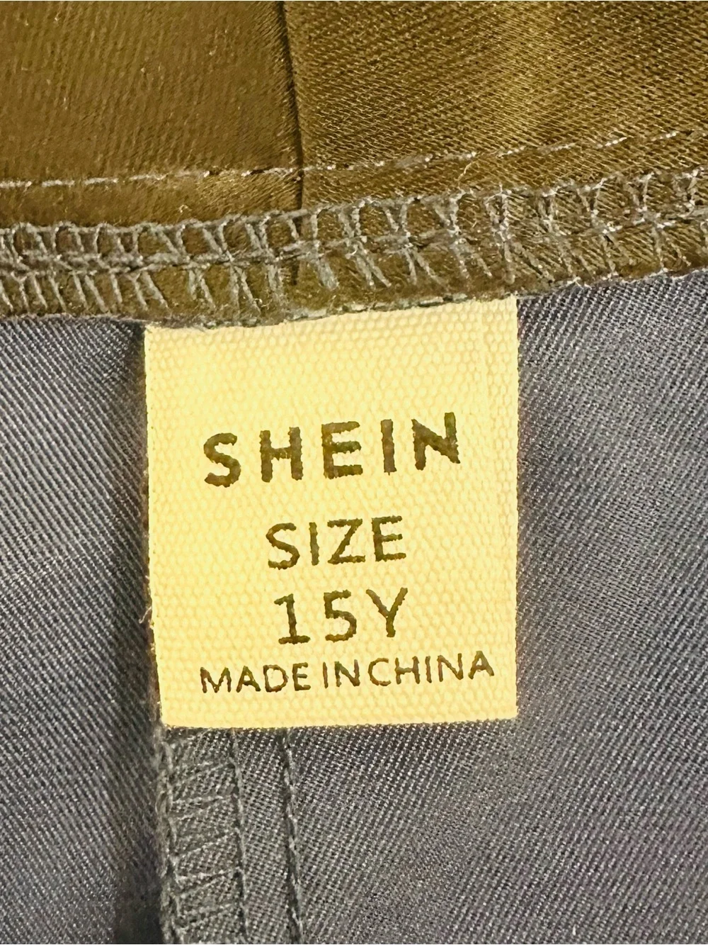 SHEIN Boys 2-Piece Tuxedo Suit Indigo Blue Black Shawl Lapel Size 15 Y